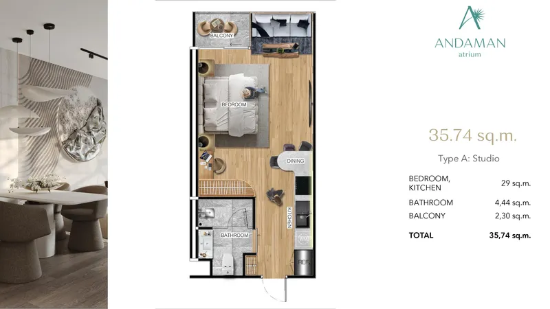 ATRIUM Andaman City, floor plan
