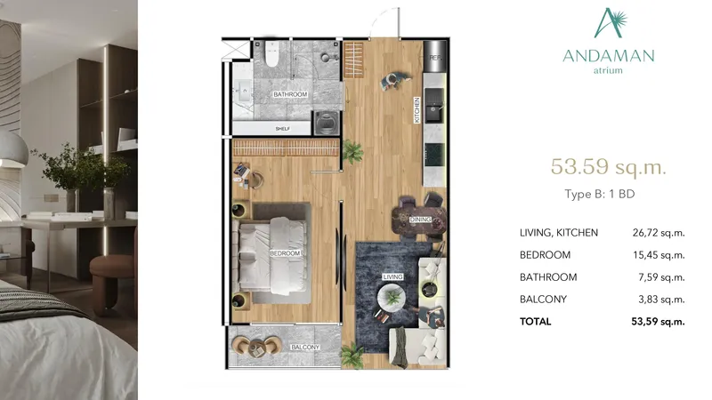 ATRIUM Andaman City, floor plan