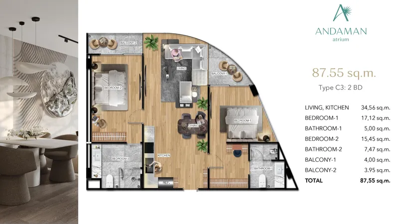 ATRIUM Andaman City, floor plan