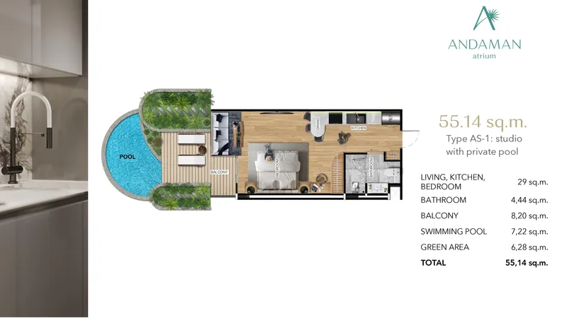 ATRIUM Andaman City, floor plan