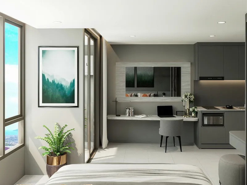Studio 29 sqm in Aceller Hotel & Residence (Chalong) · interior