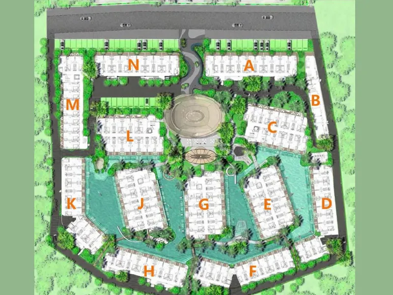 Studio 34 sqm in Anava Samui (Bophut) · Development floor plan