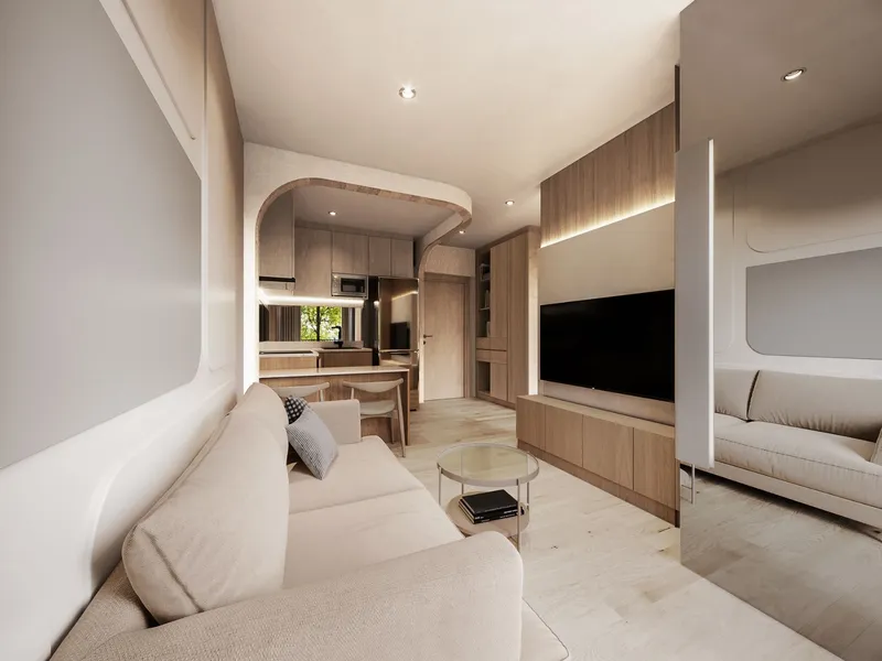 Studio 27 sqm in Arise Vibe (Thalang) · interior