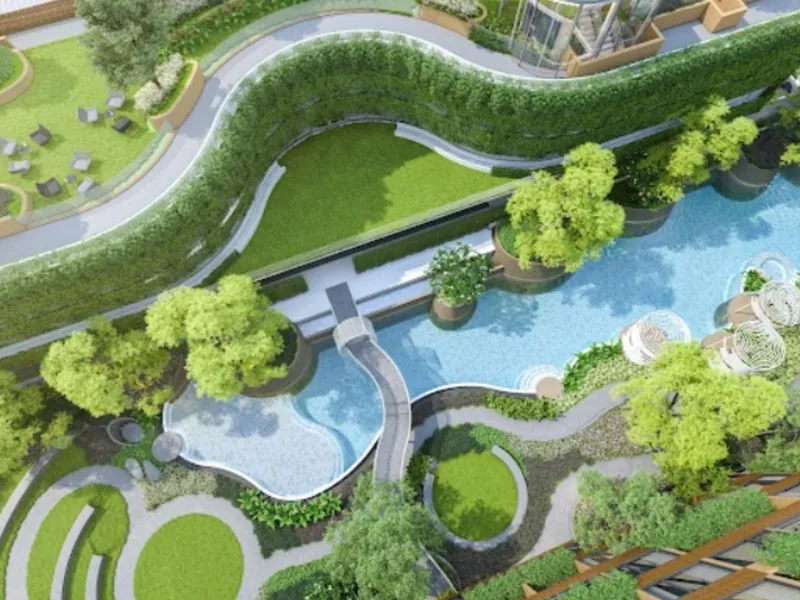 Studio 27 sqm in Arise Vibe (Thalang) · aerial view