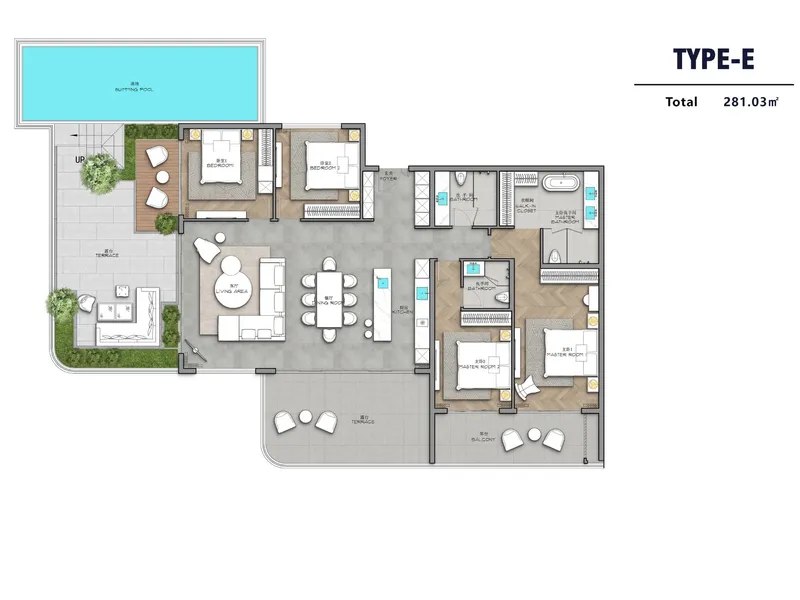 AYANA Heights, floor plan