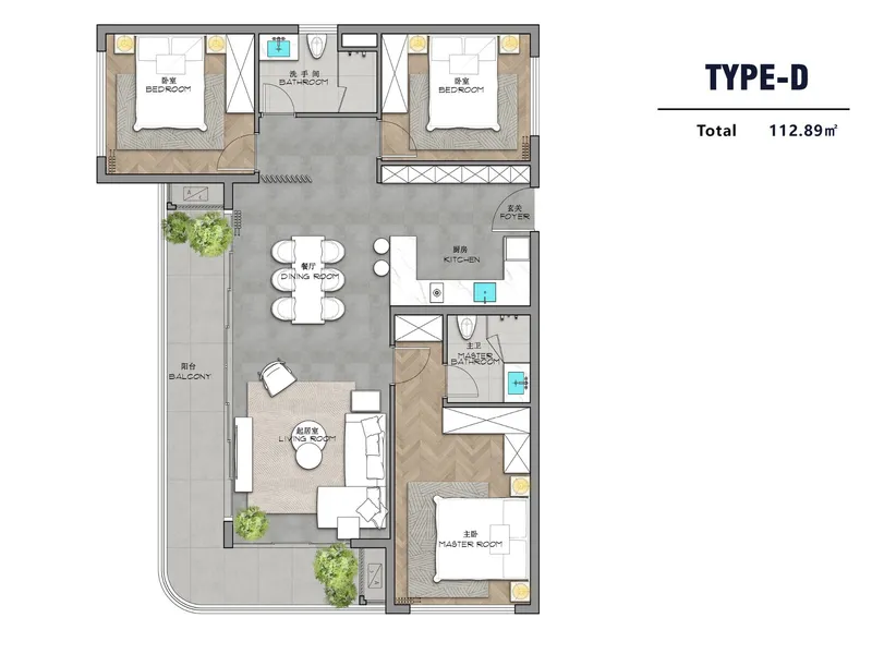 AYANA Heights, floor plan