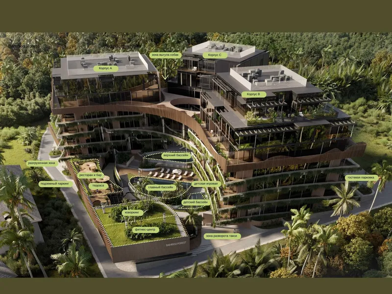 Bamboo Forest, floor plan: facilities