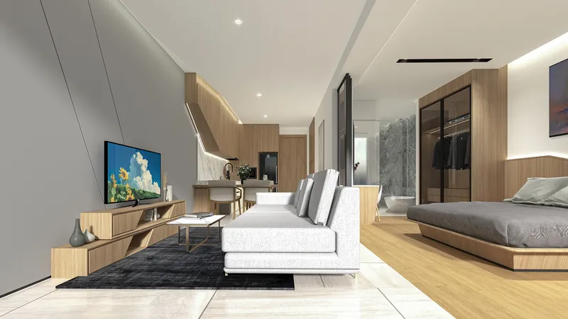 Apartament 2 sypialnie 85 m² – Botanica Hythe (Bang Tao) · Wizualizacja dewelopera