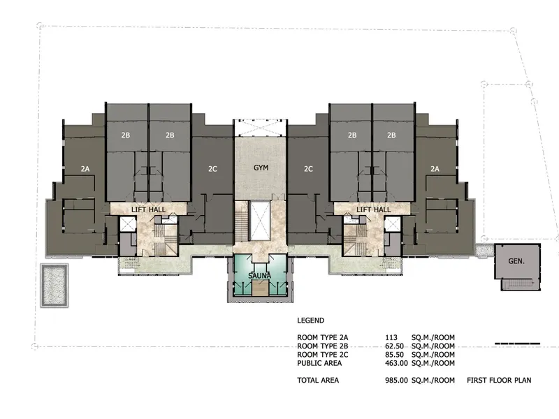 Apartment 3-bedroom 329 sqm in Bright Phuket (Bang Tao) · floor plan