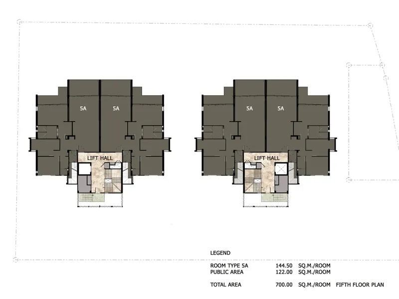 Apartment 1-bedroom 61 sqm in Bright Phuket (Bang Tao) · floor plan