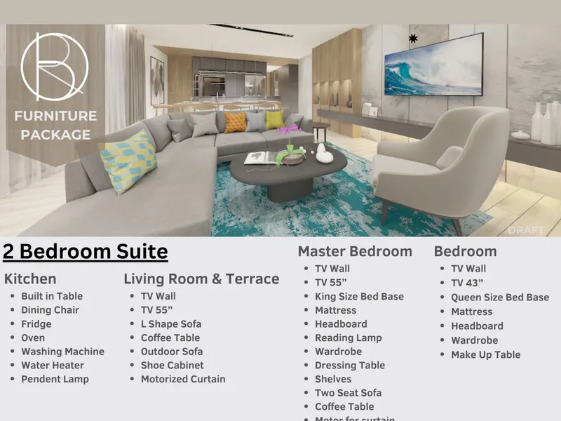 Apartment 2-bedroom 76 sqm in Bright Phuket (Bang Tao) · Floor plan of this unit