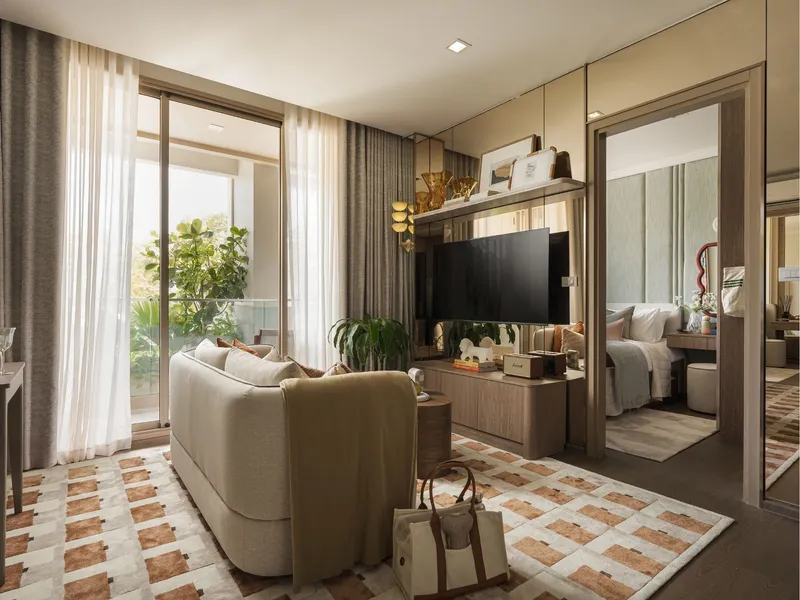 Apartment 1-bedroom 43.5 sqm in Canvaz Palette Cherngtalay (Bang Tao) · bedroom
