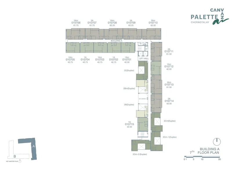 Canvaz Palette Cherngtalay, planimetria