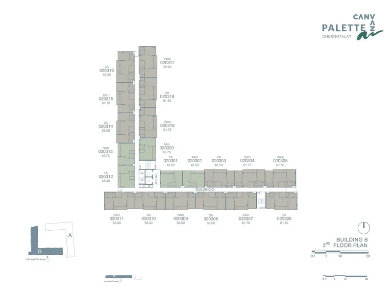 Canvaz Palette Cherngtalay, planimetria