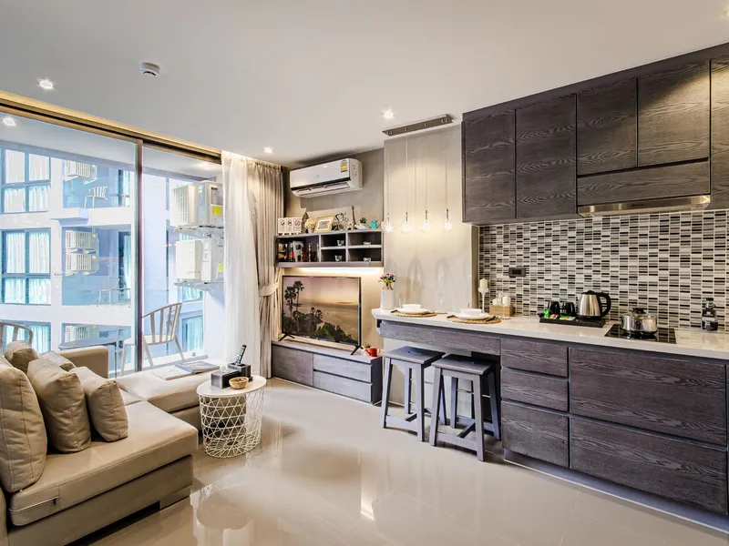 Apartment 1-bedroom 34 sqm in Citygate Phuket (Kamala) · kitchen