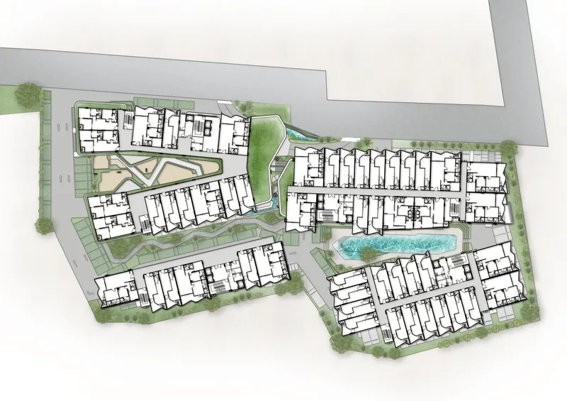 Apartment 1-bedroom 46 sqm in Citygate2 De Phuket (Kamala) · Development floor plan