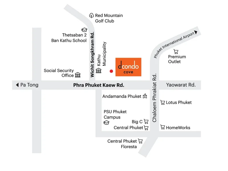 Apartment 1-bedroom 24 sqm in Dcondo Cove (Kathu) · Development floor plan
