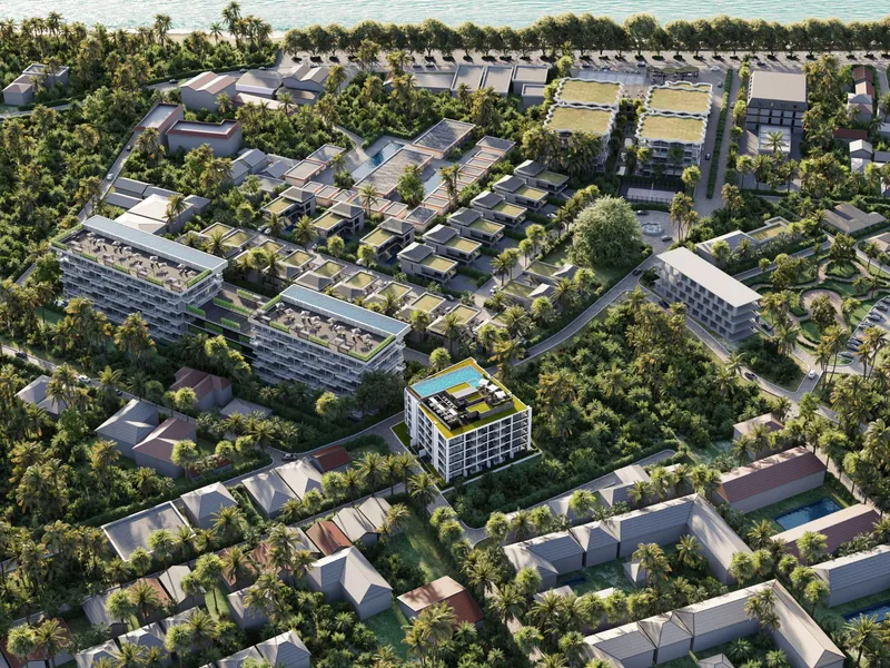 Apartment 2-bedroom 57 sqm in Dominion (Rawai) · aerial view