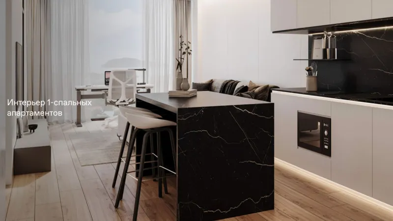 Studio 50 m² – Essence (Rawai) · Vizualizace developera