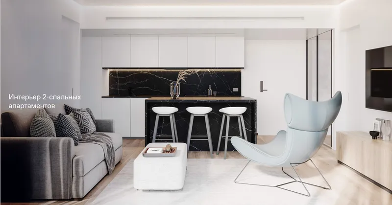 Studio 50 m² – Essence (Rawai) · Vizualizace developera