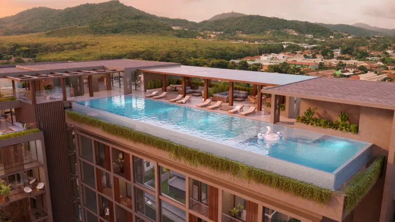 Studio 50 m² – Essence (Rawai) · Vizualizace developera