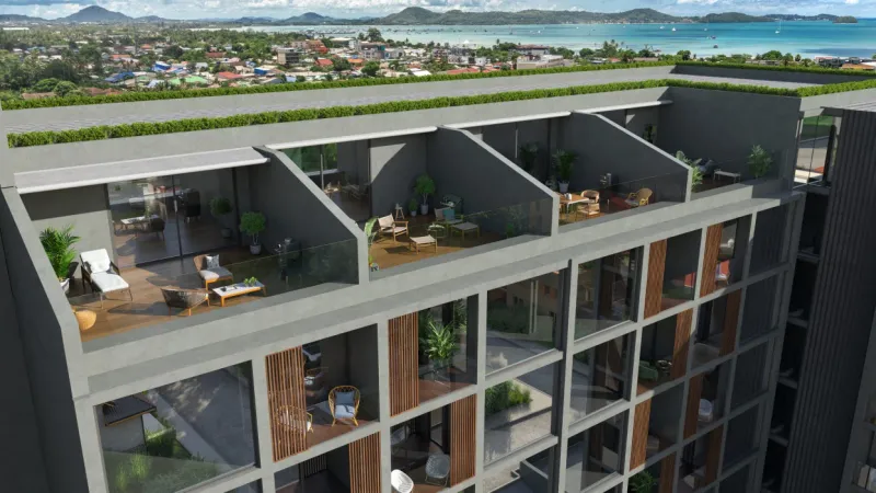 Studio 50 m² – Essence (Rawai) · Vizualizace developera