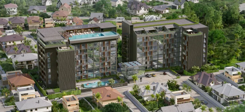 Studio 50 m² – Essence (Rawai) · Vizualizace developera