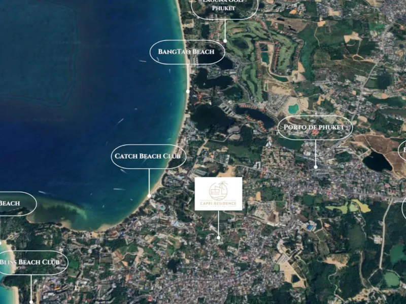 Apartment 1-bedroom 35 sqm in Capri Residence (Bang Tao) · Development floor plan