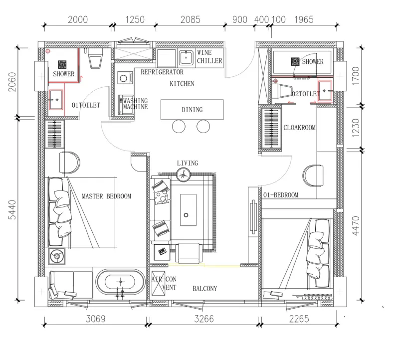 Capri Residence, floor plan