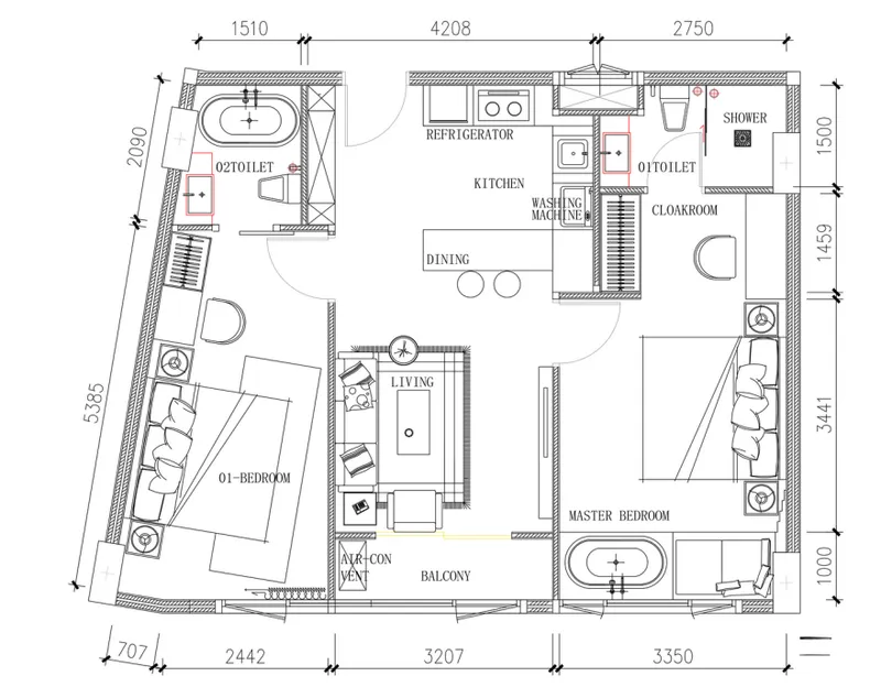 Capri Residence, floor plan