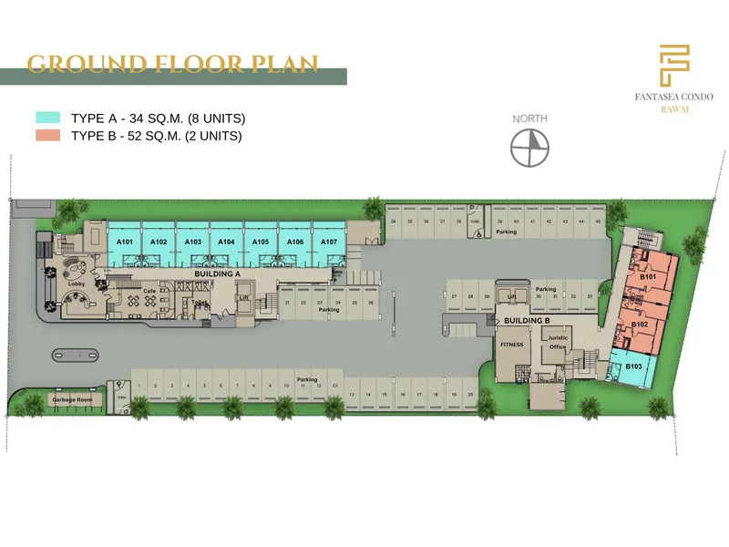 Fantasea Condo Rawai, floor plan