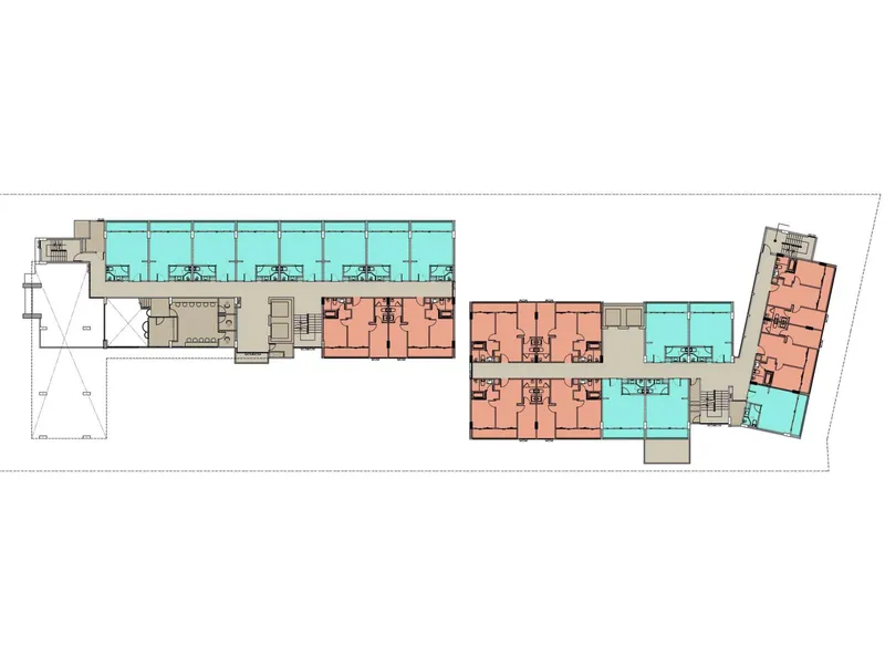 Studio 34 sqm in Fantasea Condo Rawai (Rawai) · Development floor plan