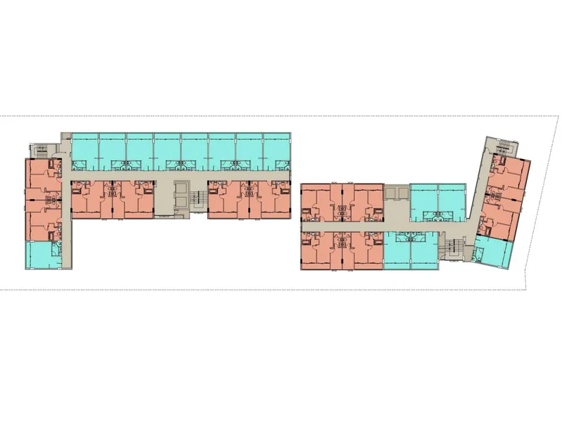 Studio 34 sqm in Fantasea Condo Rawai (Rawai) · Development floor plan