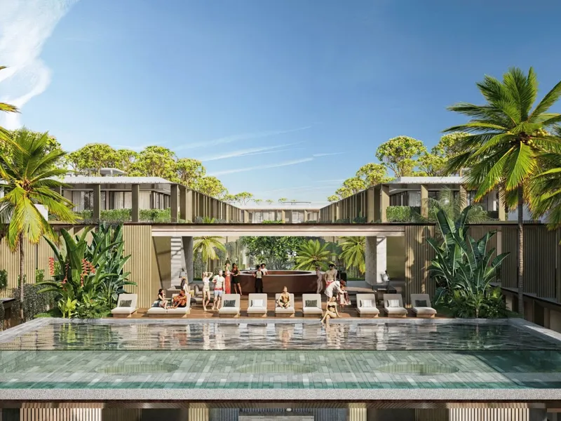 Apartment 1-bedroom 50 sqm in Gardens of Eden (Layan) · pool