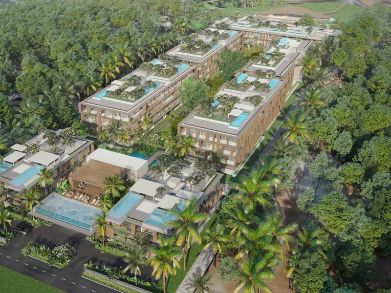 Apartment 1-bedroom 50 sqm in Gardens of Eden (Layan) · aerial view