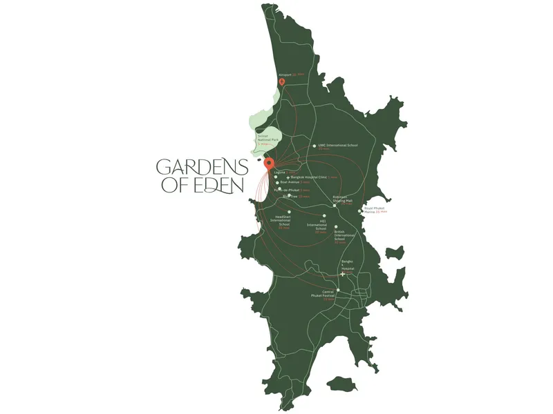 Apartment 1-bedroom 50 sqm in Gardens of Eden (Layan) · Development floor plan