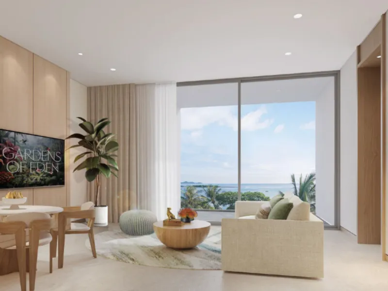 Apartment 1-bedroom 50 sqm in Gardens of Eden (Layan) · Developer render