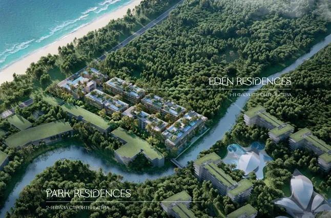 Apartment 1-bedroom 50 sqm in Gardens of Eden (Layan) · Developer render
