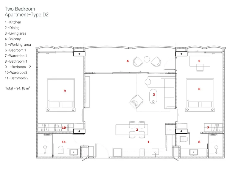 Harmony, floor plan