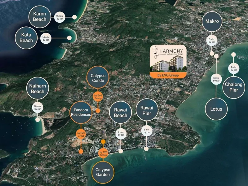 Studio 34 sqm in Harmony (Rawai) · Development floor plan