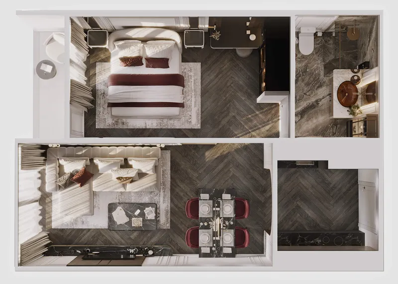 Hennessy Residence, floor plan