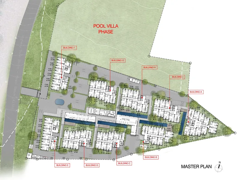 Apartment 1-bedroom 47 sqm in Hennessy Residence (Karon) · Development floor plan