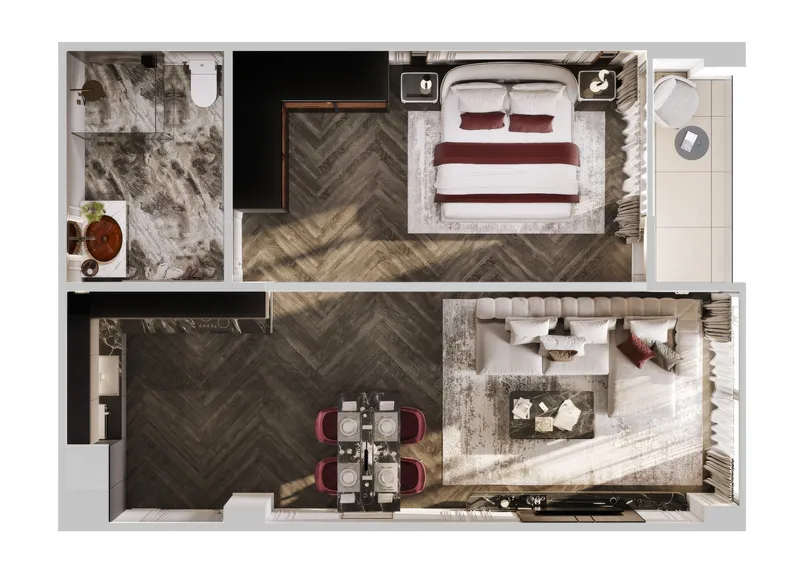 Hennessy Residence, floor plan