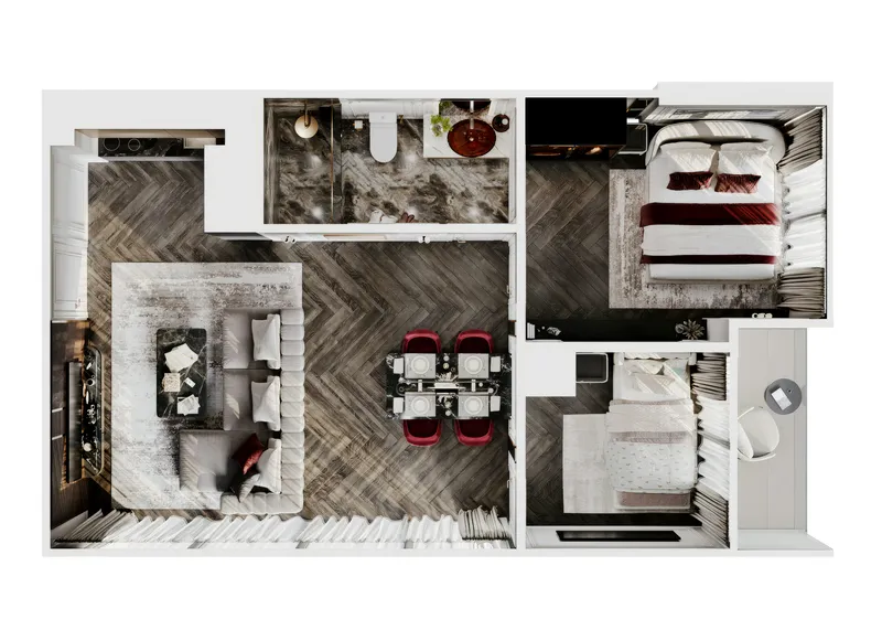 Hennessy Residence, floor plan