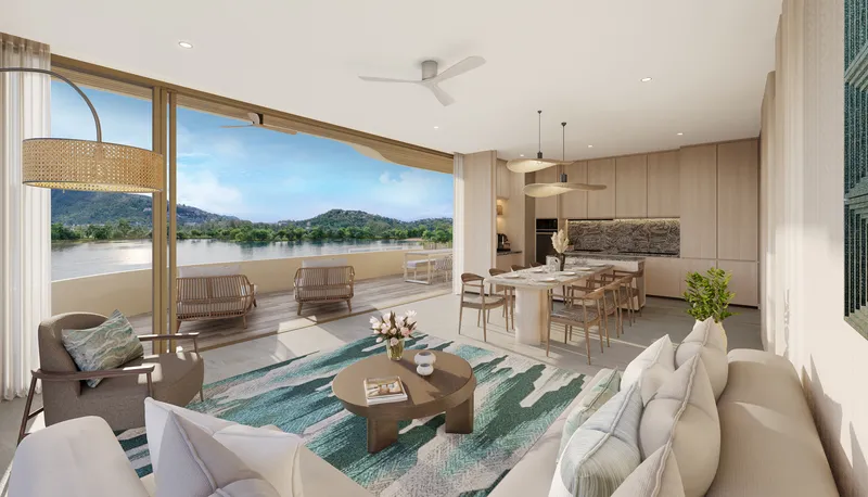 Apartamento de 1 dormitorio 75 m² en Laguna Bayside (Bang Tao) · Imagen digital de la promotora