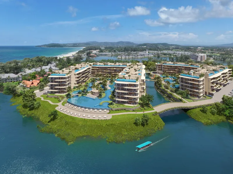 Apartamento de 1 dormitorio 75 m² en Laguna Bayside (Bang Tao) · vista aérea