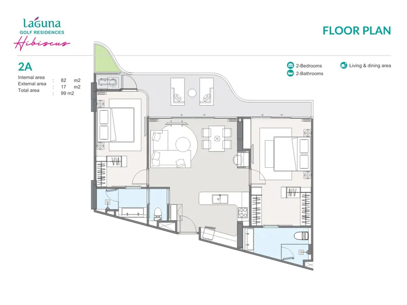 Bellaguna Golf Residences Hibiscus, planimetria