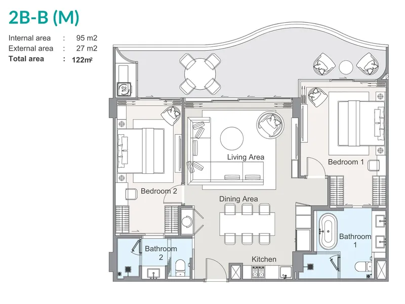 Bellaguna Lake Residences Lotus, planimetria