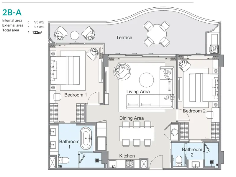 Bellaguna Lake Residences Lotus, planimetria