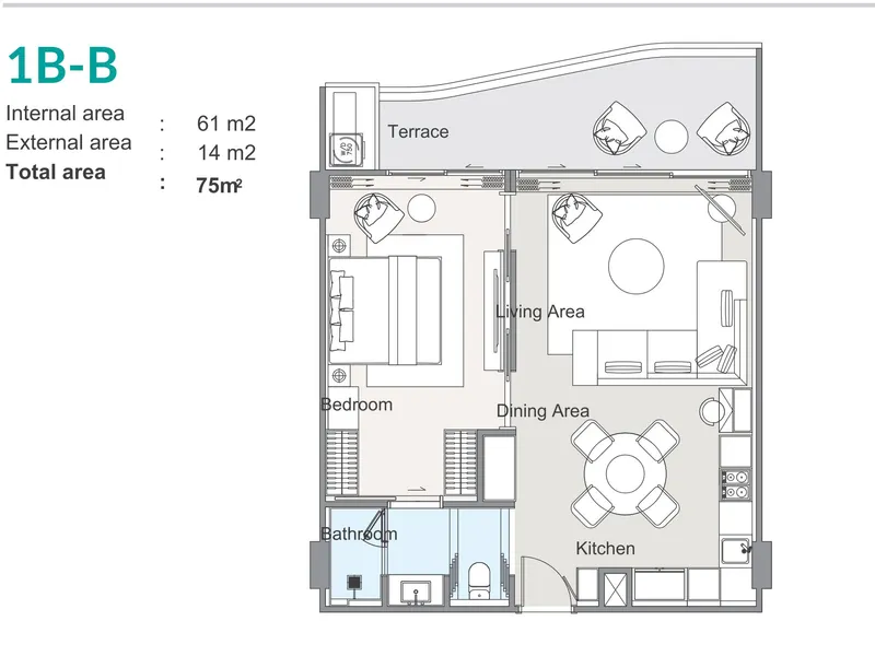 Bellaguna Lake Residences Lotus, planimetria
